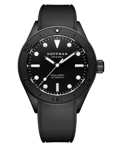 Diver's watch 40mm - Black PVD | Black Dial | Sports Watch – HOFFMAN