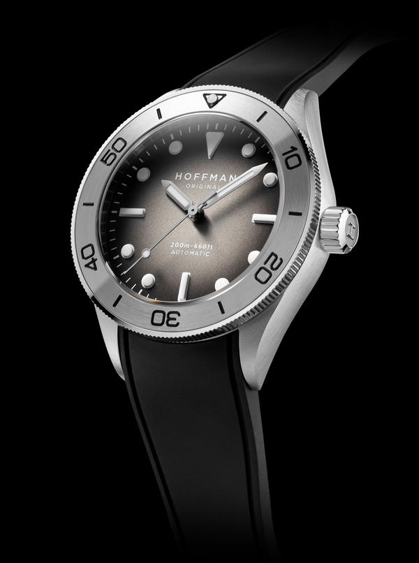 Diver's watch 40mm - Steel | Gray Dial | Sports Watch – HOFFMAN