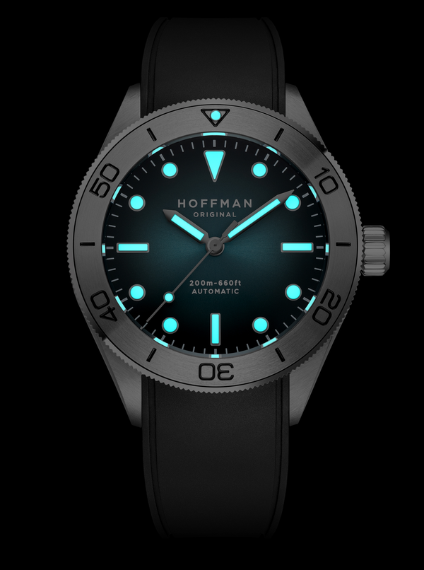 Diver's watch 40mm Steel Teal Dial Sports Watch