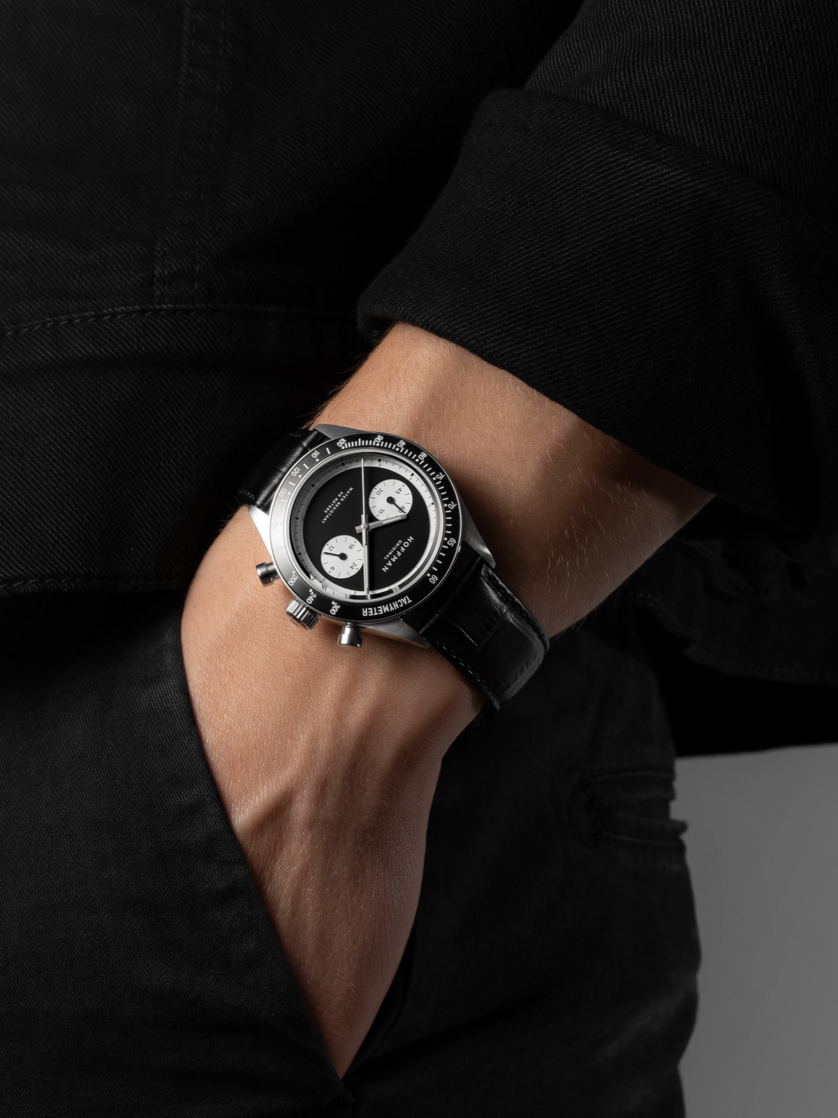 Chronograph 40mm - Steel | Reverse Panda Dial | Sports Watch – HOFFMAN