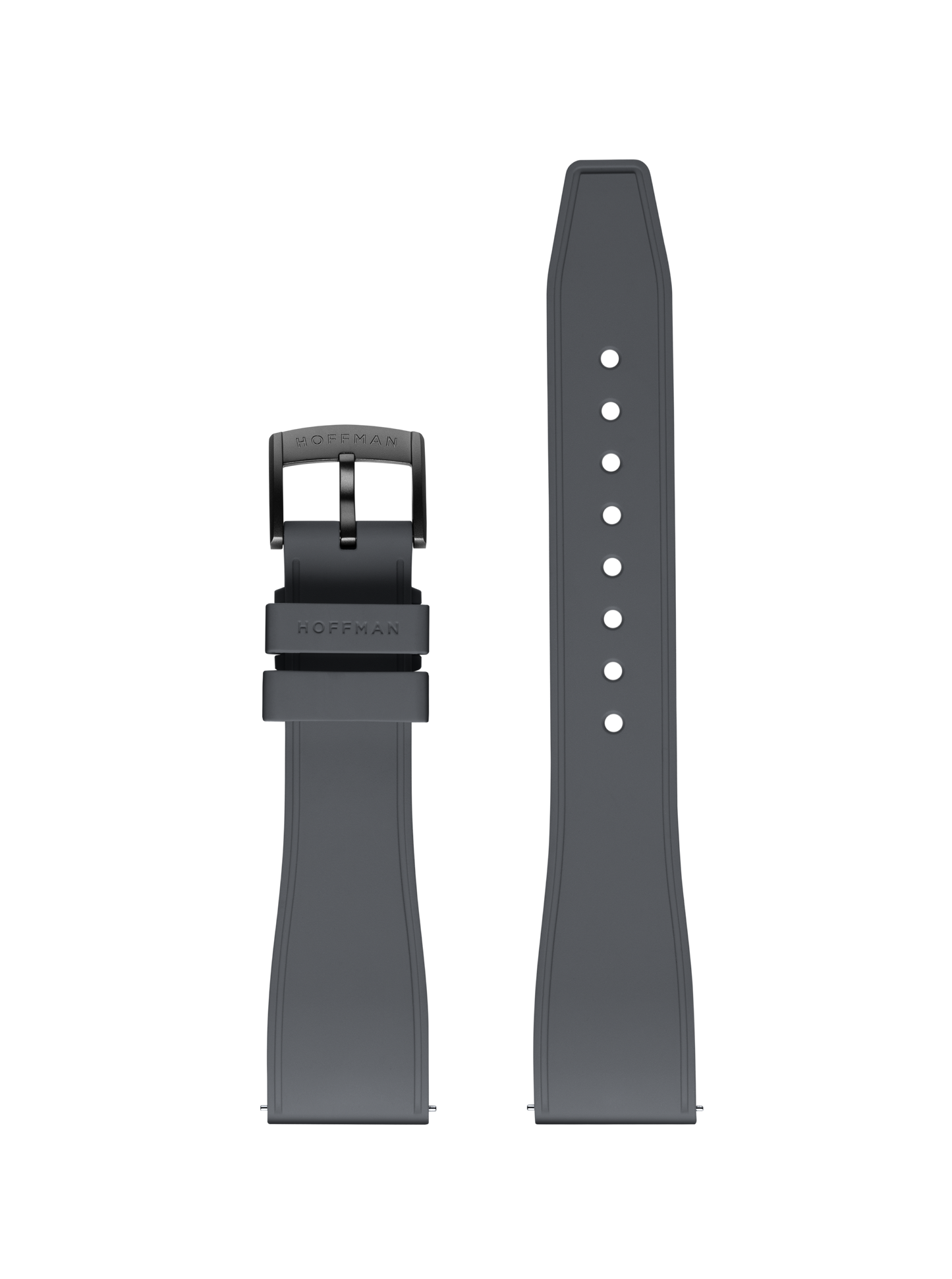 GRAY RUBBER STRAP W/ PVD BUCKLE