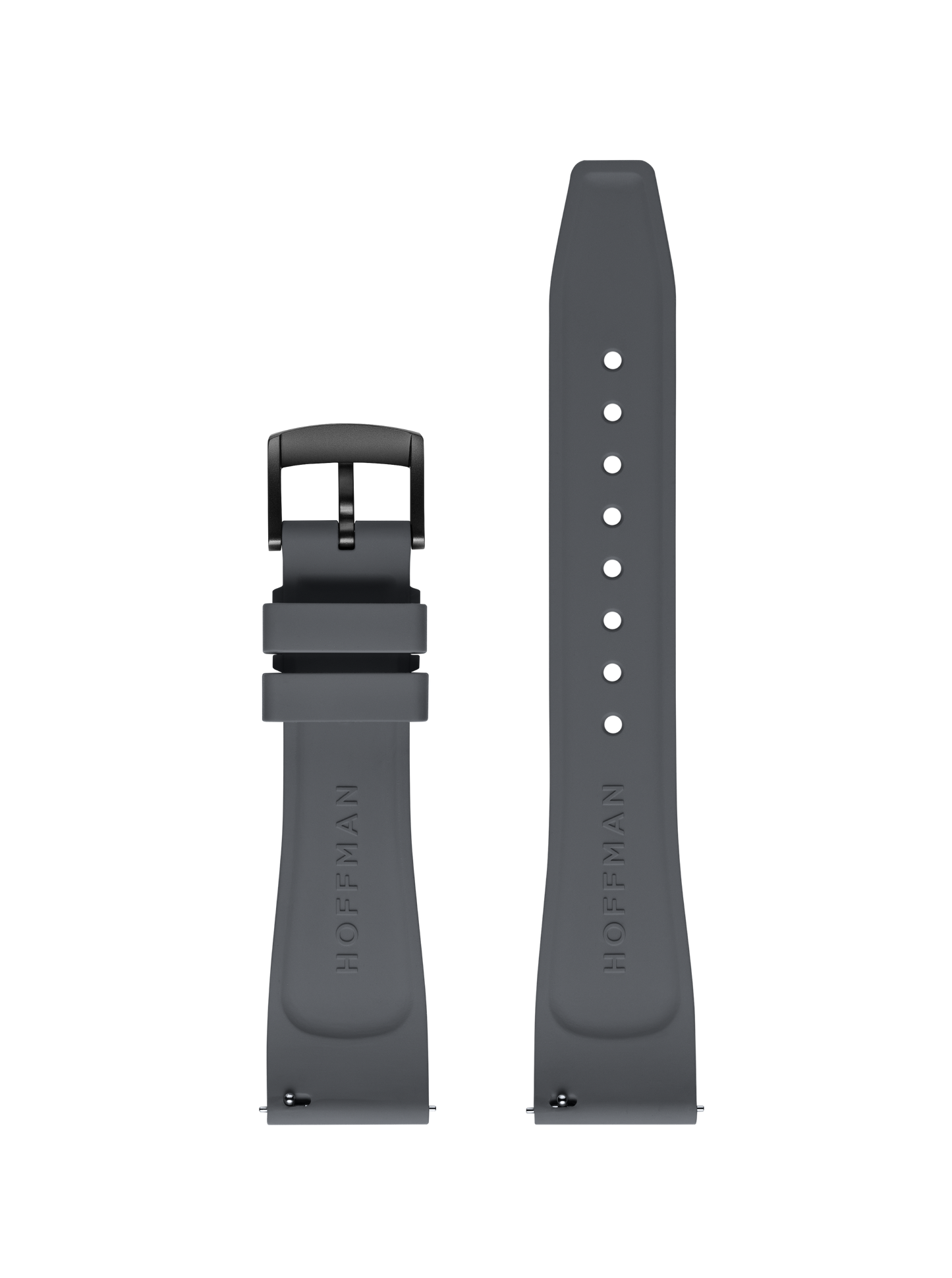 GRAY RUBBER STRAP W/ PVD BUCKLE