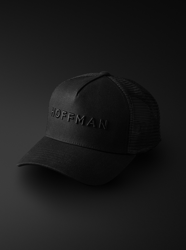 Canvas Trucker Cap - Black | HOFFMAN
