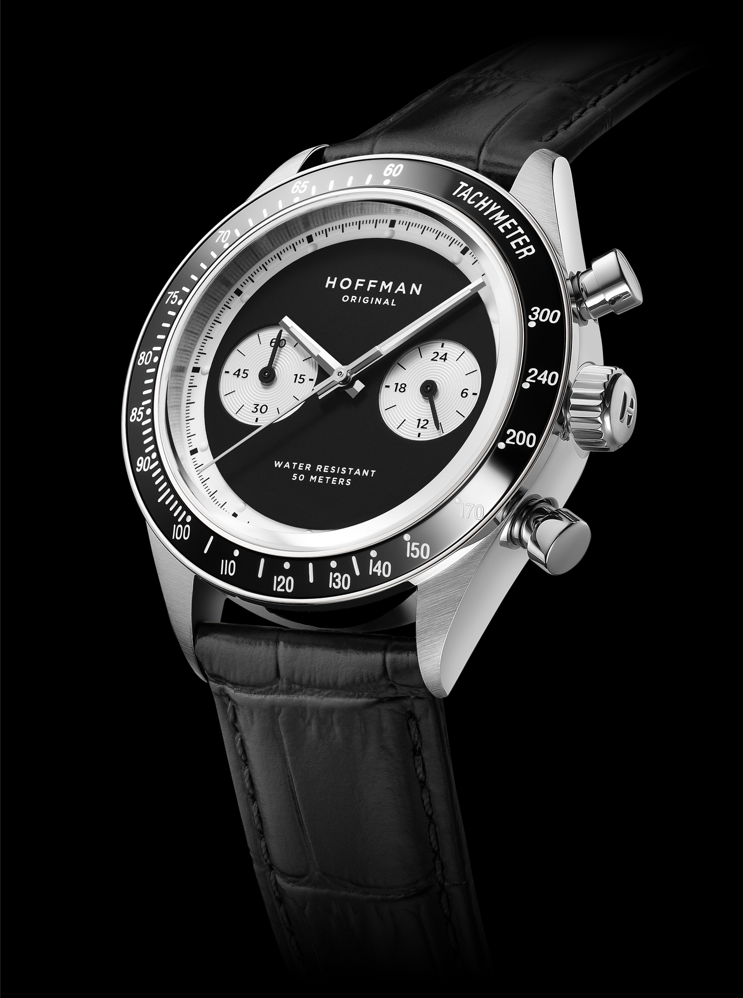 Chronograph 40mm - Steel | Reverse Panda Dial | Sports Watch – HOFFMAN