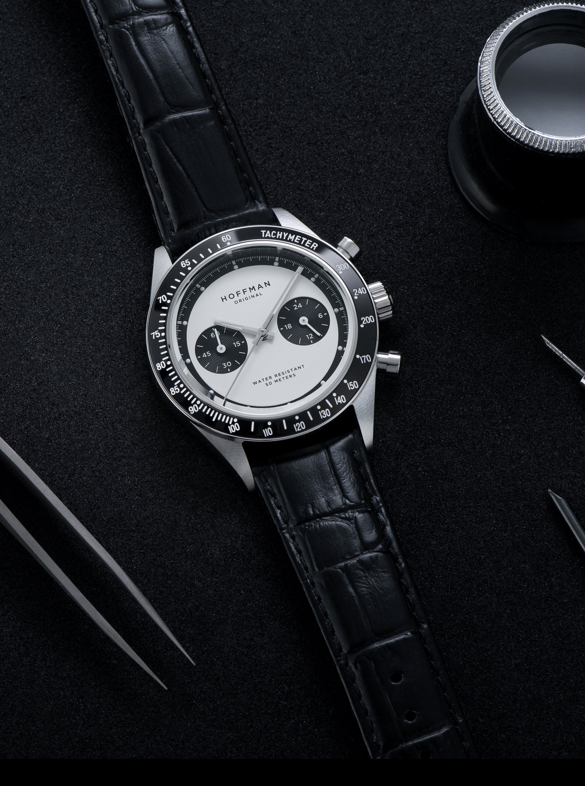 Chronograph 40mm - Steel | Panda Dial | Sports Watch – HOFFMAN